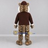 Custom Brown and White Tiger Mascot Costume Adult Full Body Suit for Community Events