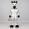 Custom Black and White Zebra Mascot Costume Adult Full Body Suit for Sports Events