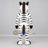 Custom Black and White Zebra Mascot Costume Adult Full Body Suit for Sports Events