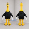 Custom Black and Yellow Ostrich Mascot Costume Adult Full Body Suit for Zoo Events