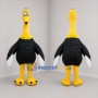 Custom Black and Yellow Ostrich Mascot Costume Adult Full Body Suit for Zoo Events
