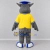 Custom Gray and Yellow Graduation Owl Mascot Costume Adult Full Body Suit for Graduation Events