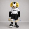Custom Black and White Ram Mascot Costume Adult Full Body Suit for Soccer Games