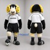 Custom Black and White Ram Mascot Costume Adult Full Body Suit for Soccer Games