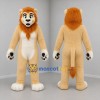 Custom Tan and Orange Lion Mascot Costume Adult Full Body Suit for Zoo Events
