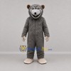Custom Gray Rat Mascot Costume Adult Full Body Suit for School Events