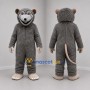 Custom Gray Rat Mascot Costume Adult Full Body Suit for School Events
