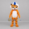 Custom Orange and White Tiger Mascot Costume Adult Full Body Suit for School Events