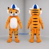 Custom Orange and White Tiger Mascot Costume Adult Full Body Suit for School Events