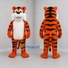 Custom Orange and Black Tiger Mascot Costume Adult Full Body Suit for Sports Events