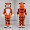 Custom Orange and White Tiger Mascot Costume Adult Full Body Suit for School Events