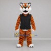 Custom Orange and Black Tiger Mascot Costume Adult Full Body Suit for Community Events