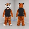 Custom Orange and Black Tiger Mascot Costume Adult Full Body Suit for Community Events