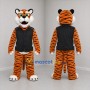 Custom Orange and Black Tiger Mascot Costume Adult Full Body Suit for Community Events