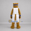Custom Tan and White Wildcat Mascot Costume Adult Full Body Suit for Sports Events