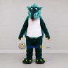 Custom Teal and White Dragon Mascot Costume Adult Full Body Suit for Sports Events
