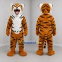 Custom Orange and Black Tiger Mascot Costume Adult Full Body Suit for Wildlife Events
