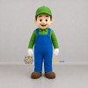 Custom Green and Blue Worker Mascot Costume Adult Full Body Suit for Community Events