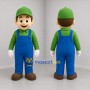 Custom Green and Blue Worker Mascot Costume Adult Full Body Suit for Community Events