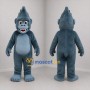 Custom Gray and Blue Gorilla Mascot Costume Adult Full Body Suit for Zoo Events