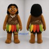 Custom Brown and Green Leaf Skirt Character Mascot Costume Adult Full Body Suit for Theater Events