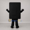 Custom Black Tablet Mascot Costume Adult Full Body Suit for Technology Events