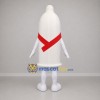 Custom White and Red Condom Mascot Costume Adult Full Body Suit for Health Awareness Events