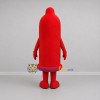Custom Red Condom Mascot Costume Adult Full Body Suit for Health Awareness Events