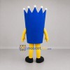 Custom Blue and Yellow Crown Mascot Costume Adult Full Body Suit for Community Events