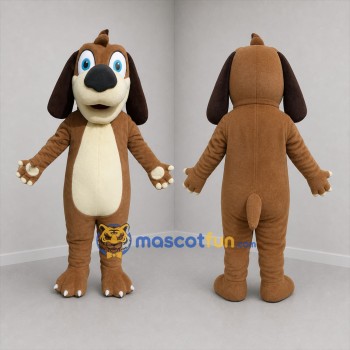 Custom Brown and Cream Dog Mascot Costume Adult Full Body Suit for Pet Events