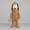 Custom Brown and Cream Dog Mascot Costume Adult Full Body Suit for School Events