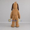 Custom Brown and Cream Dog Mascot Costume Adult Full Body Suit for School Events