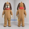 Custom Brown and Red Dog Mascot Costume Adult Full Body Suit for Pet Events
