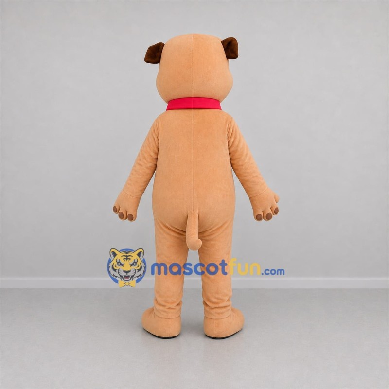 Custom Tan and Red Dog Mascot Costume Adult Full Body Suit for Pet Events