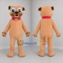 Custom Tan and Red Dog Mascot Costume Adult Full Body Suit for Pet Events