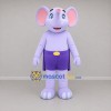 Custom Lavender and Purple Elephant Mascot Costume Adult Full Body Suit for Zoo Events