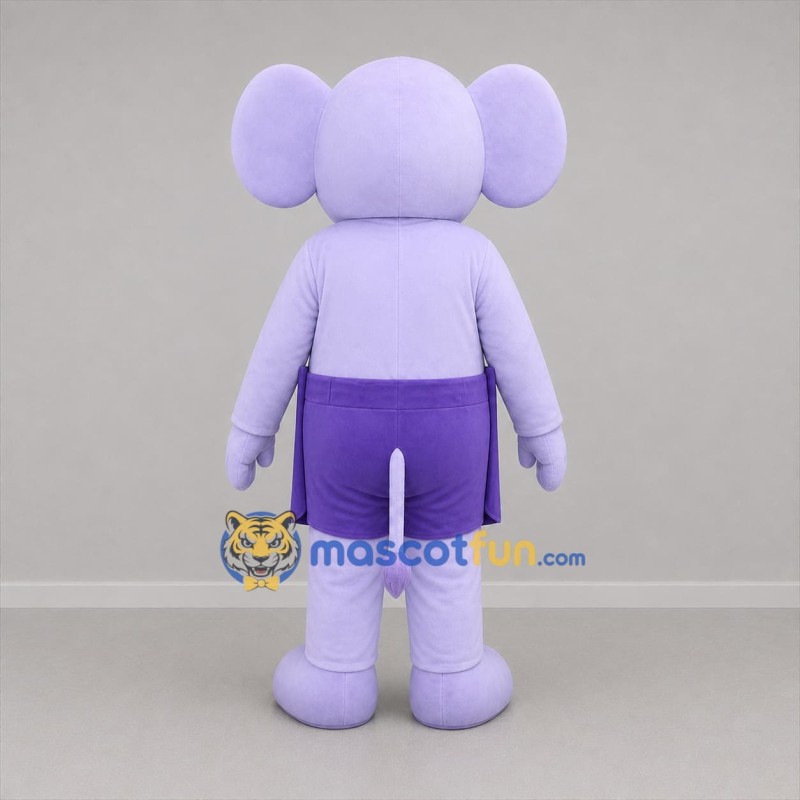 Custom Lavender and Purple Elephant Mascot Costume Adult Full Body Suit for Zoo Events