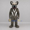 Custom Gray and Black Spotted Canine Mascot Costume Adult Full Body Suit for Wildlife Events