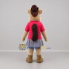 Custom Tan and Pink Squirrel Mascot Costume Adult Full Body Suit for School Events