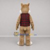 Custom Tan and Red Cat Mascot Costume Adult Full Body Suit for Holiday Events