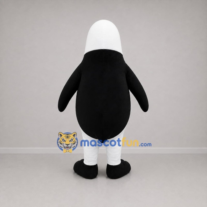 Custom Black and White Penguin Mascot Costume Adult Full Body Suit for Winter Events