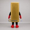 Custom Gold and Red Gold Bar Mascot Costume Adult Full Body Suit for Trade Shows