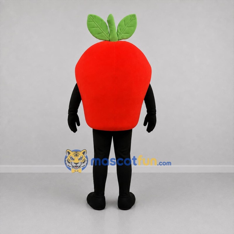 Custom Red and Green Fruit Mascot Costume Adult Full Body Suit for Farmers Markets