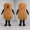 Custom Brown Potato Mascot Costume Adult Full Body Suit for Farmers Markets