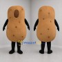 Custom Brown Potato Mascot Costume Adult Full Body Suit for Farmers Markets