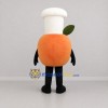 Custom Orange and White Fruit Chef Mascot Costume Adult Full Body Suit for Food Festivals