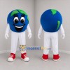Custom Blue and Green Earth Mascot Costume Adult Full Body Suit for Environmental Events