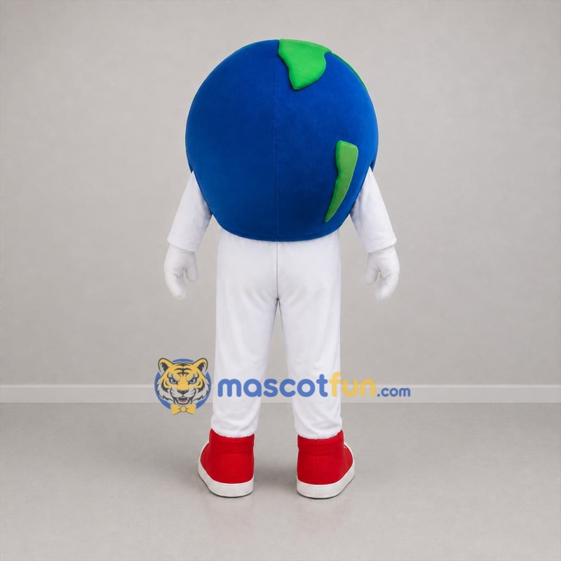 Custom Blue and Green Earth Mascot Costume Adult Full Body Suit for Environmental Events
