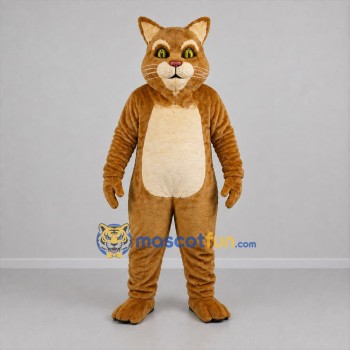 Custom Brown and Cream Cat Mascot Costume Adult Full Body Suit for Pet Events