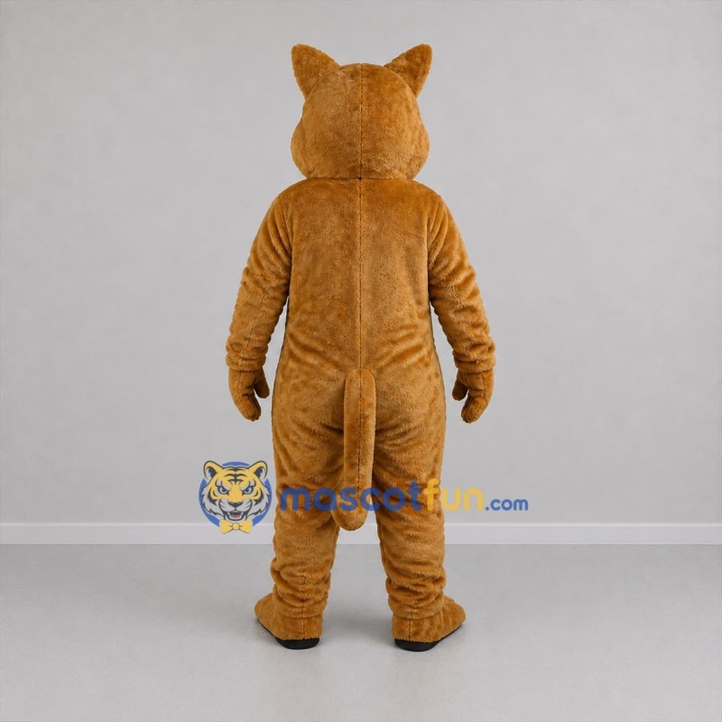 Custom Brown and Cream Cat Mascot Costume Adult Full Body Suit for Pet Events